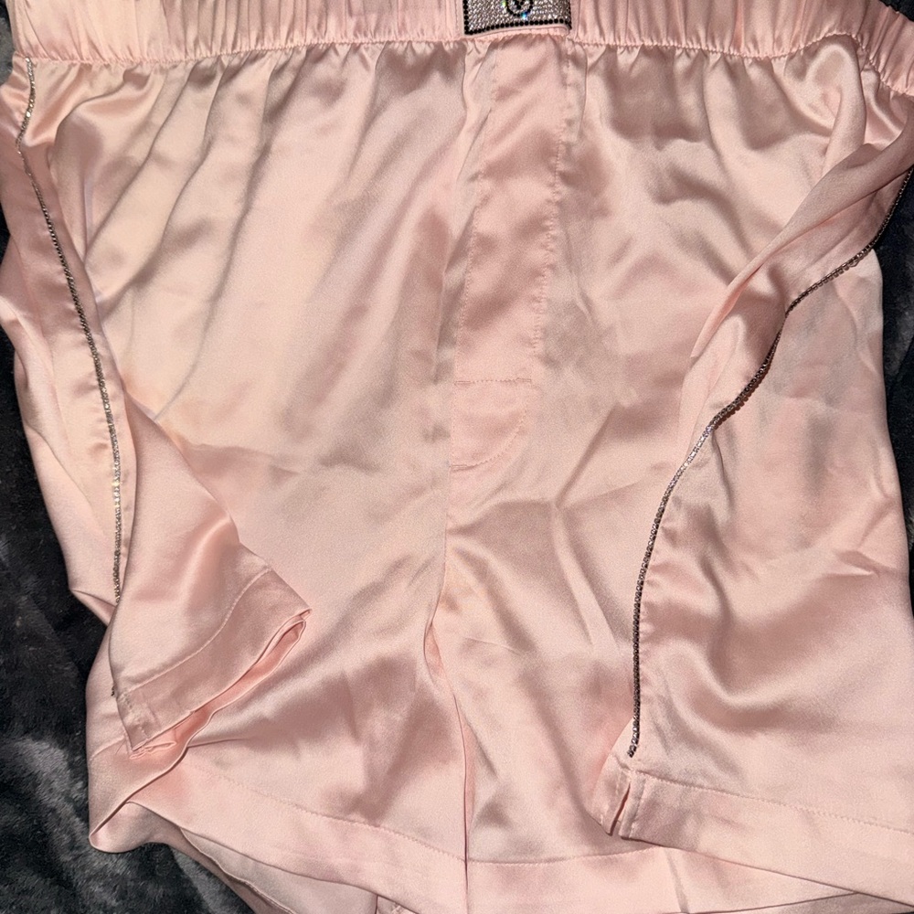 Victoria's Secret Pale Pink Satin Lounge Shorts